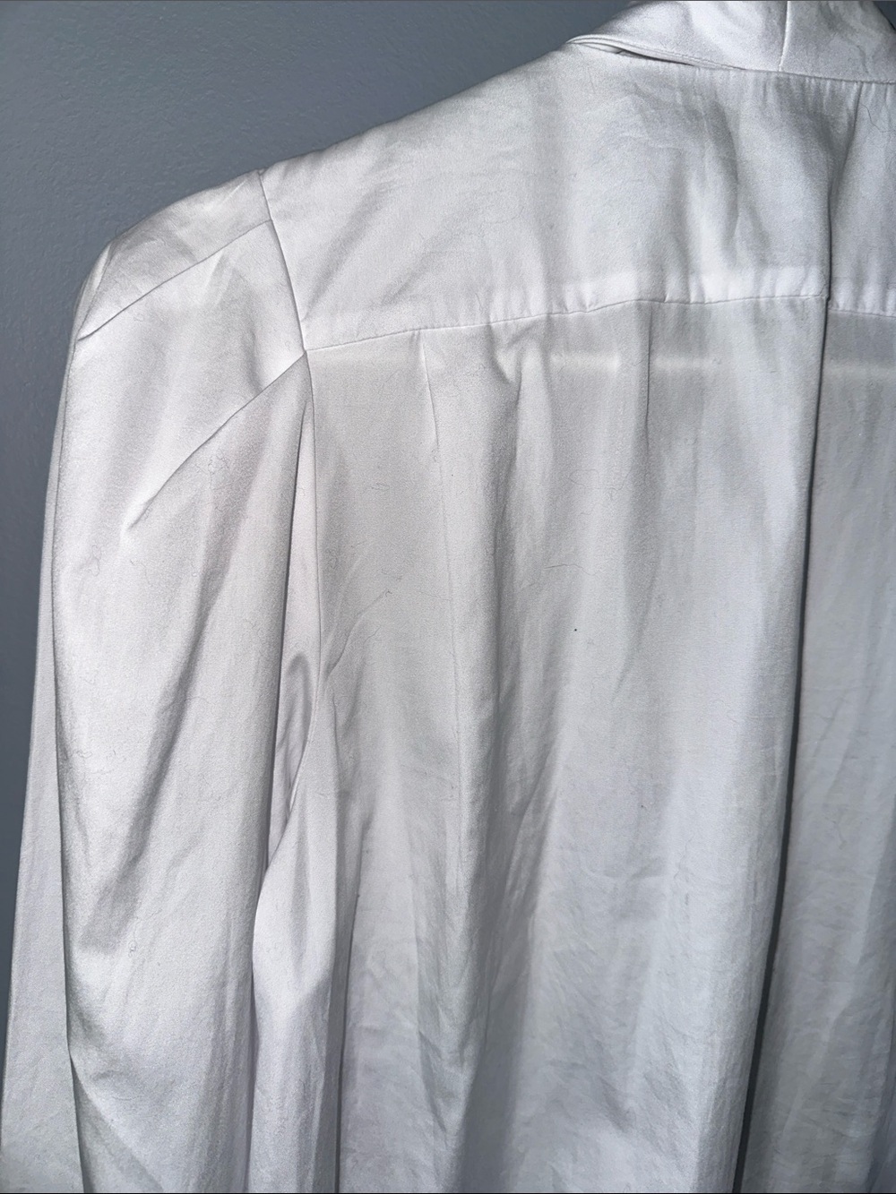 Madewell NWT tie neck button front Top white womens size XS Brand - Picture 15 of 16